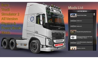 Download ets2 realistic suspension physics with power break mods